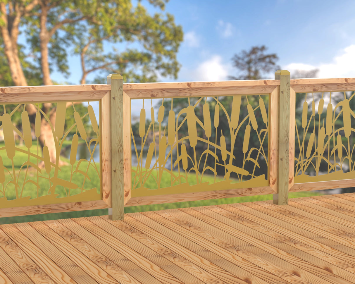 47"x30" - Cattails Fence/Gate Panel Insert