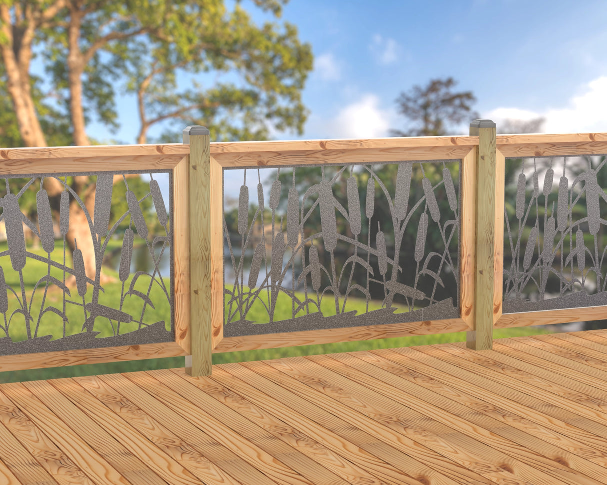 47"x30" - Cattails Fence/Gate Panel Insert