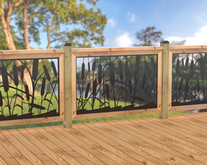 47"x30" - Cattails Fence/Gate Panel Insert