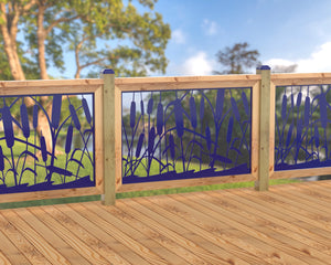 47"x30" - Cattails Fence/Gate Panel Insert