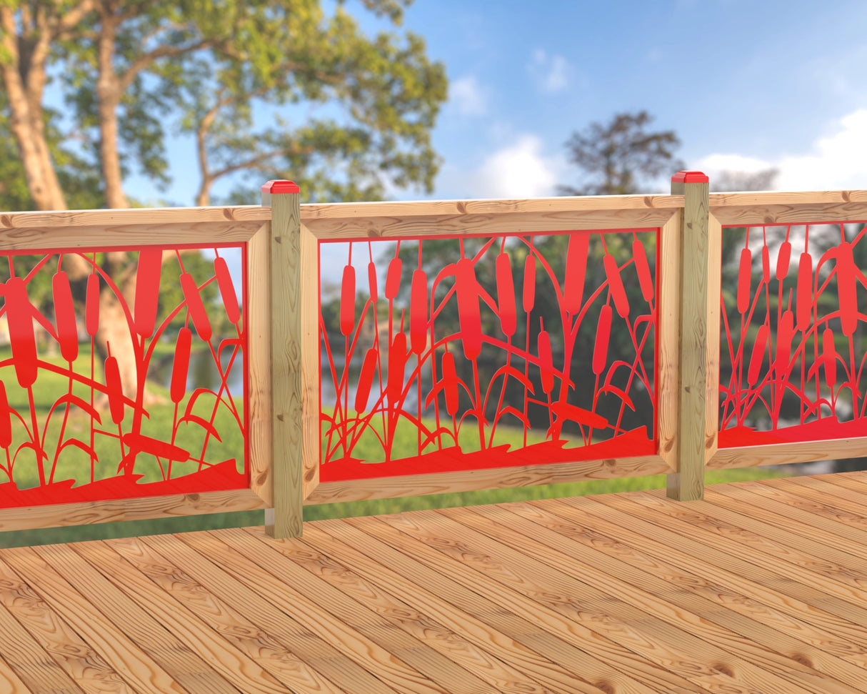 47"x30" - Cattails Fence/Gate Panel Insert