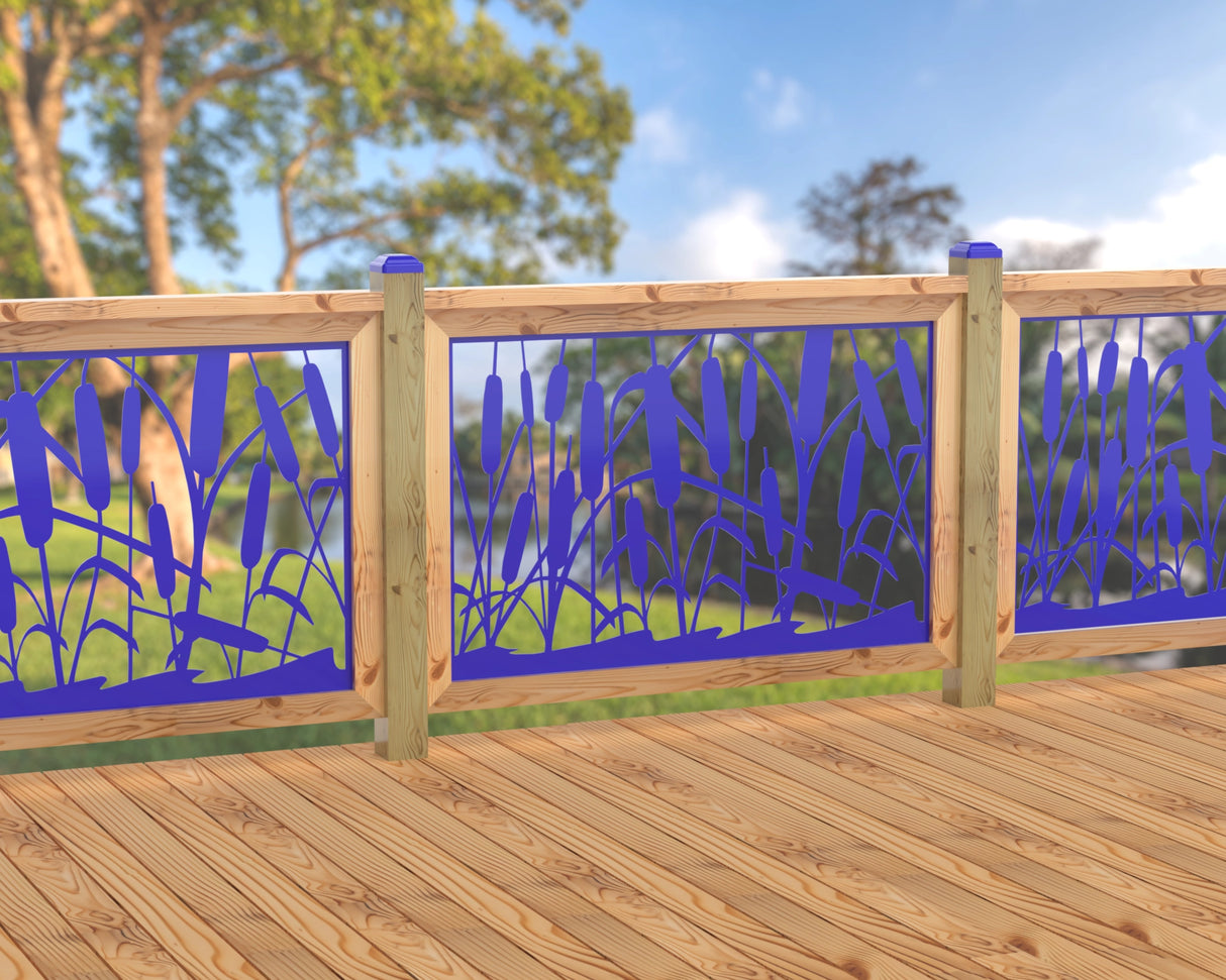 47"x30" - Cattails Fence/Gate Panel Insert
