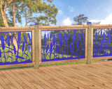 47"x30" - Cattails Fence/Gate Panel Insert - Madison Iron and Wood