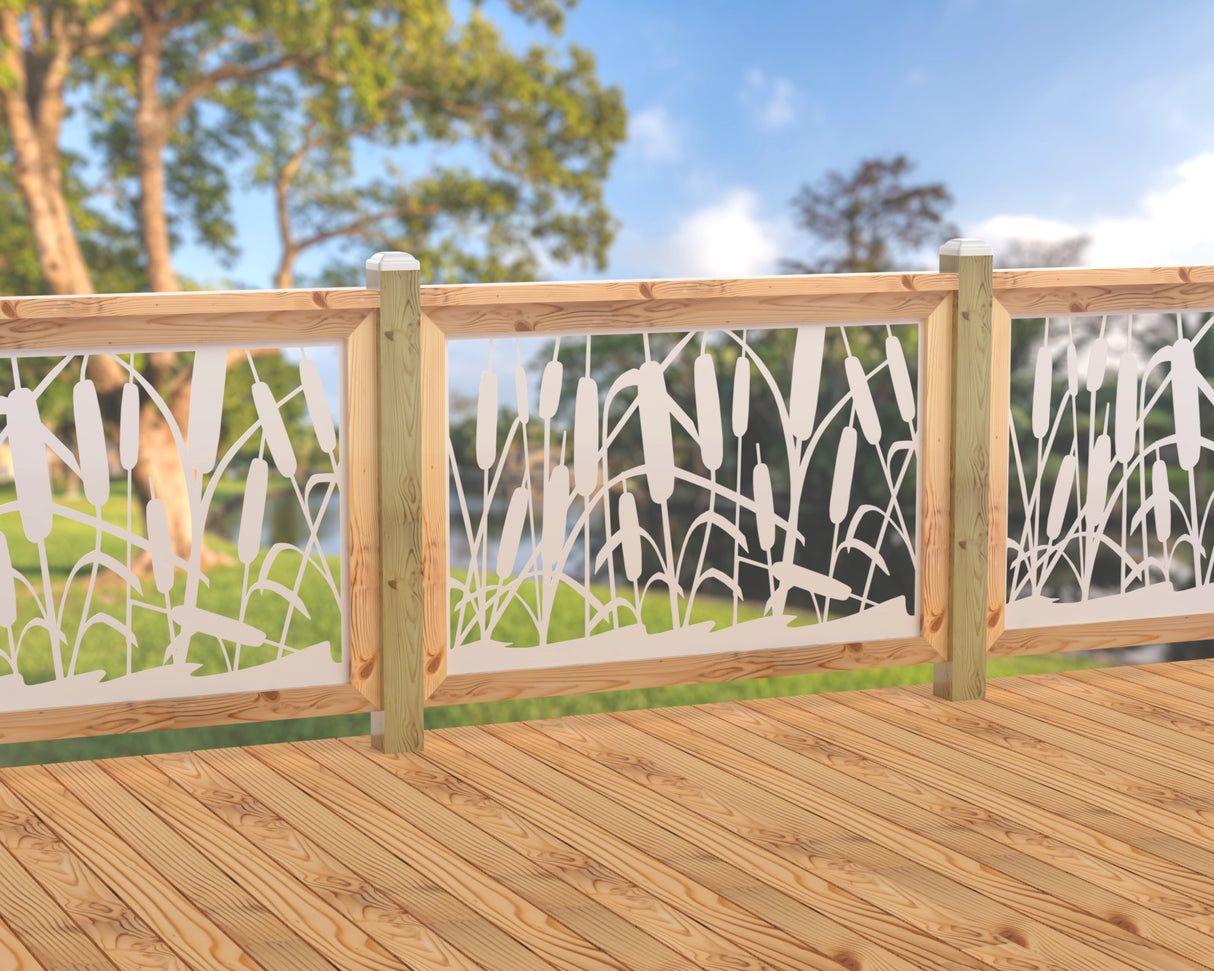 47"x30" - Cattails Fence/Gate Panel Insert