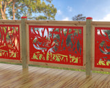 Fish Swimming Railing Panel Insert - Madison Iron and Wood