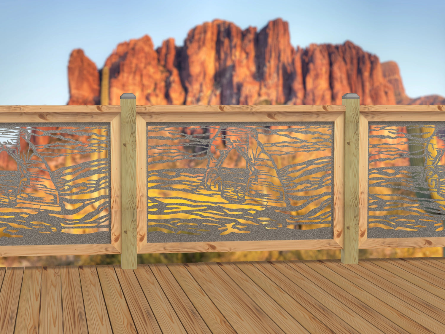 47"x30" - Arches National Park Fence/Gate Panel Insert - Madison Iron and Wood