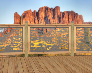 47"x30" - Arches National Park Fence/Gate Panel Insert - Madison Iron and Wood