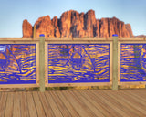 47"x30" - Arches National Park Fence/Gate Panel Insert - Madison Iron and Wood