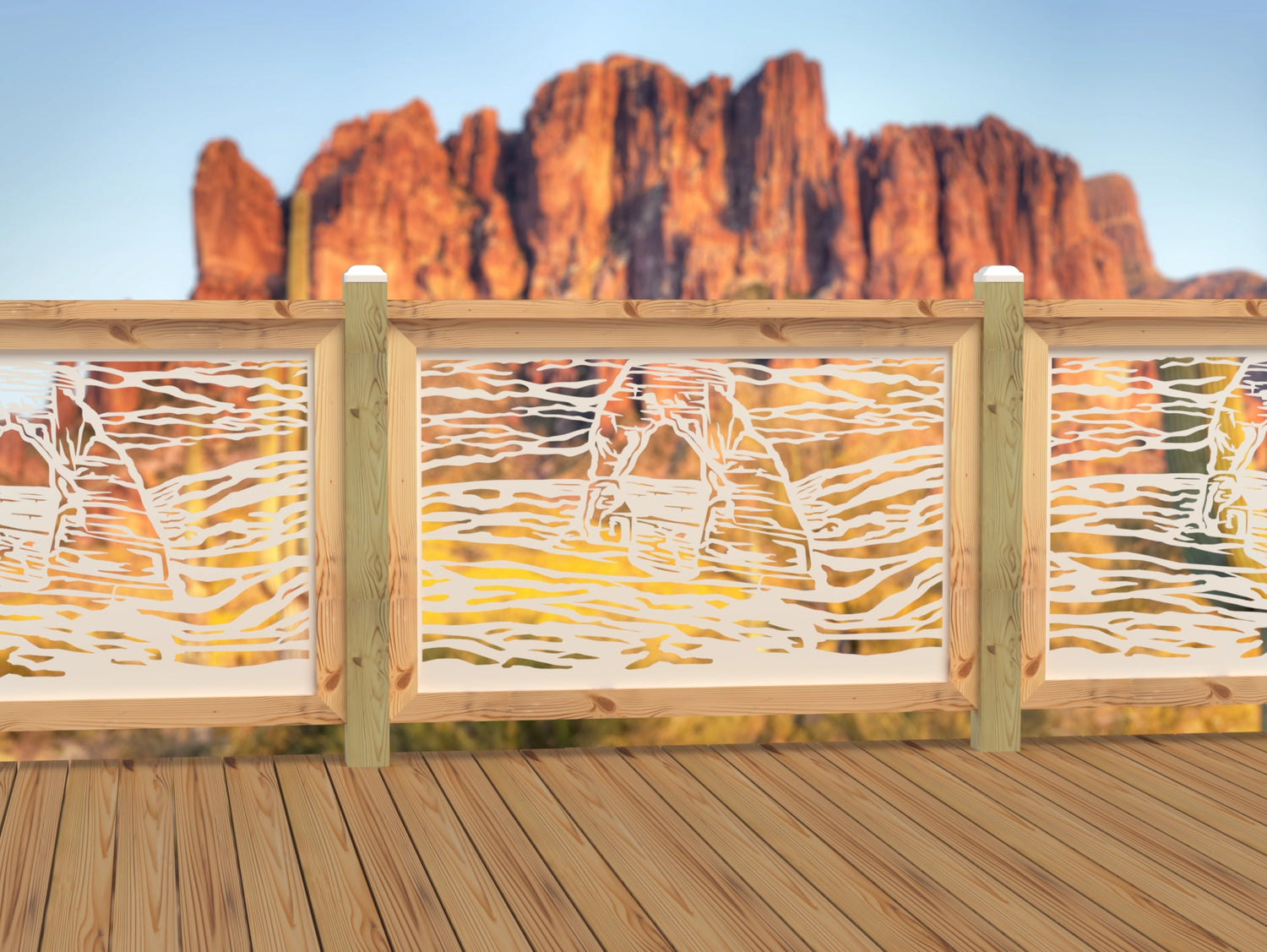 47"x30" - Arches National Park Fence/Gate Panel Insert - Madison Iron and Wood