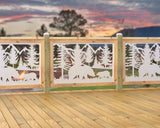 47"x30" - Bear Landscape Fence/Gate Panel Insert - Madison Iron and Wood