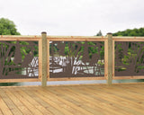 47"x30" - Crane Pond Fence/Gate Panel Insert - Madison Iron and Wood