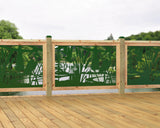 47"x30" - Crane Pond Fence/Gate Panel Insert - Madison Iron and Wood