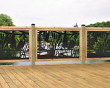 47"x30" - Crane Pond Fence/Gate Panel Insert - Madison Iron and Wood