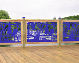 47"x30" - Crane Pond Fence/Gate Panel Insert - Madison Iron and Wood