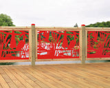 47"x30" - Crane Pond Fence/Gate Panel Insert - Madison Iron and Wood