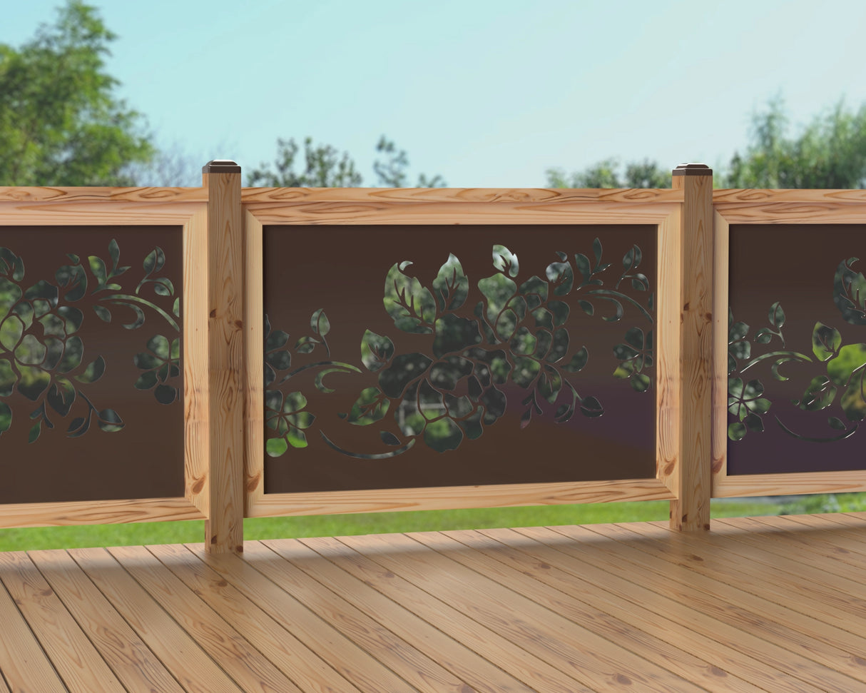 47"x30" - Floral Design Fence/Gate Panel Insert