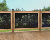 47"x30" - Floral Design Fence/Gate Panel Insert - Madison Iron and Wood