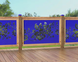 47"x30" - Floral Design Fence/Gate Panel Insert - Madison Iron and Wood
