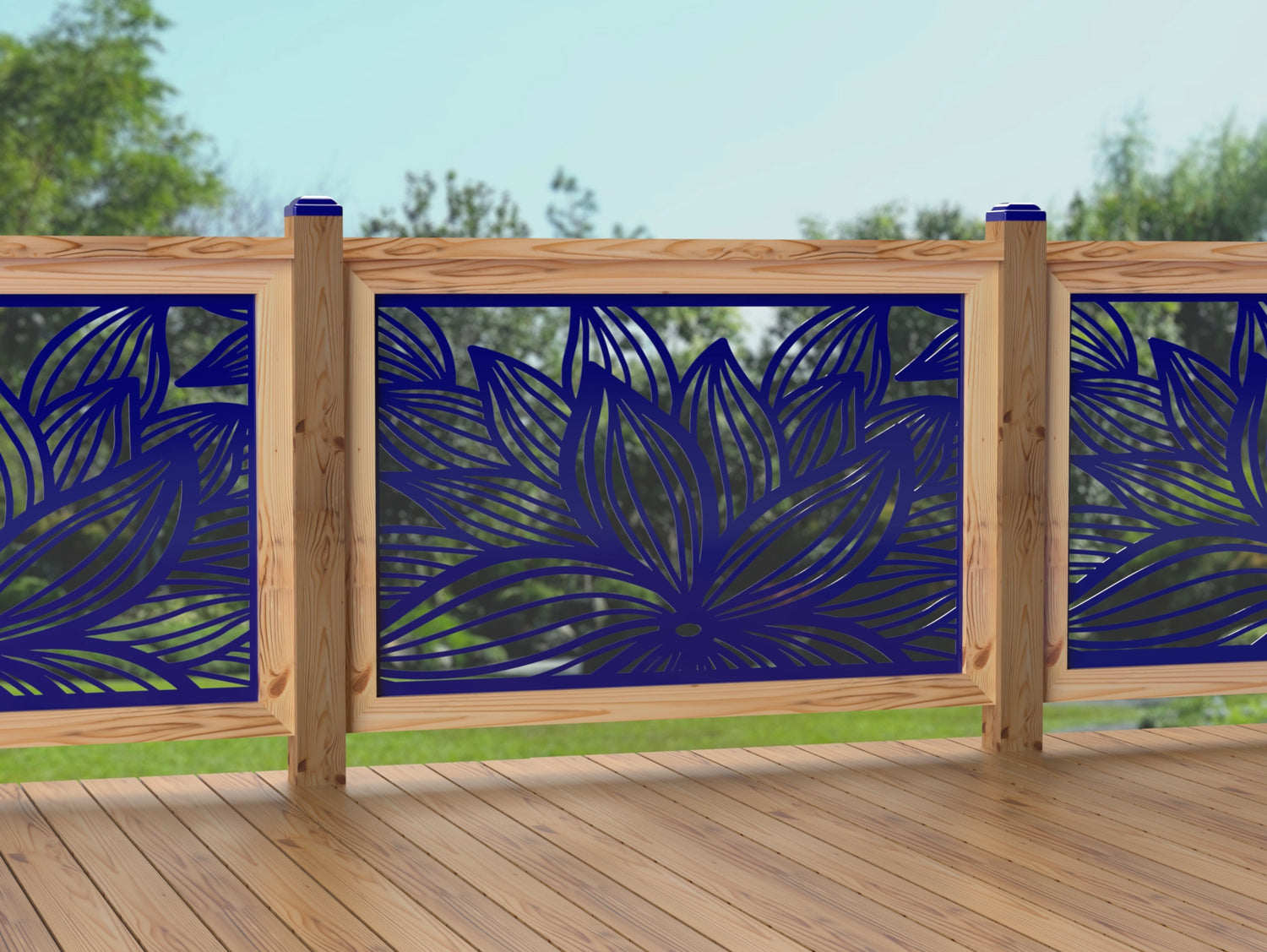 47"x30" - Garden Flower Fence/Gate Panel Insert - Madison Iron and Wood