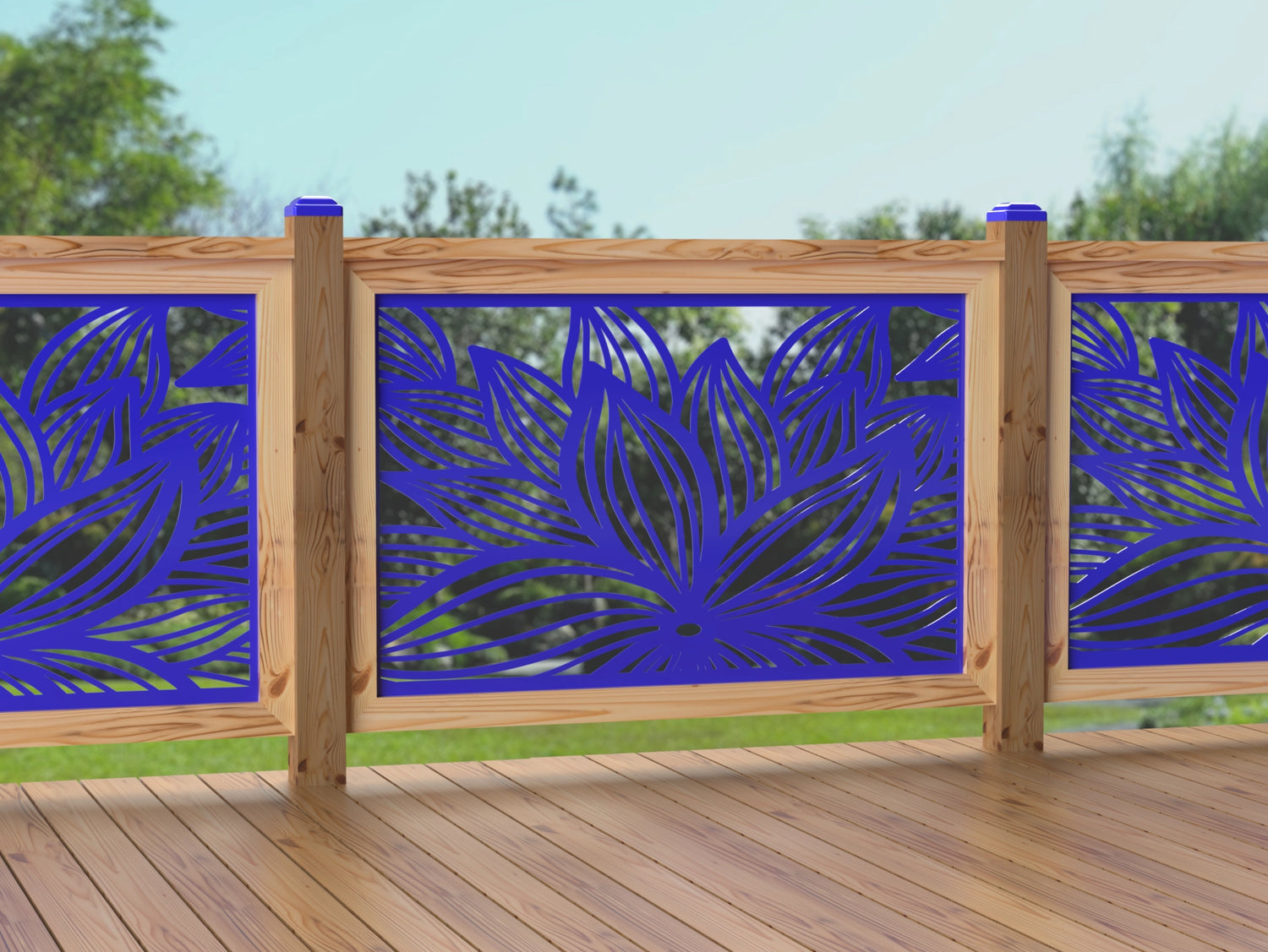 47"x30" - Garden Flower Fence/Gate Panel Insert - Madison Iron and Wood