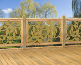 47"x30" - Vine Pattern Fence/Gate Panel Insert - Madison Iron and Wood