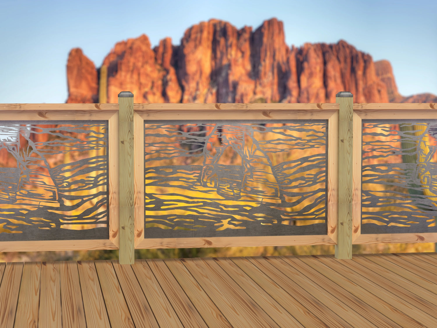 47"x30" - Arches National Park Fence/Gate Panel Insert - Madison Iron and Wood