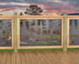 47"x30" - Bear Landscape Fence/Gate Panel Insert - Variation 2 - Madison Iron and Wood