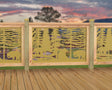 47"x30" - Bear Landscape Fence/Gate Panel Insert - Variation 3 - Madison Iron and Wood