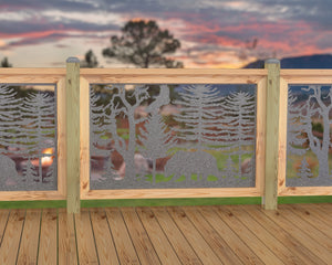 47"x30" - Bear Landscape Fence/Gate Panel Insert - Scene 4