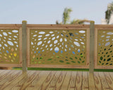 Botanica Wave Railing Panel Insert - Madison Iron and Wood