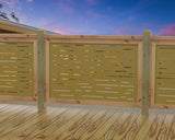 Digital Lines Design Railing Panel Insert - Madison Iron and Wood