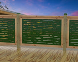 Digital Lines Design Railing Panel Insert - Madison Iron and Wood