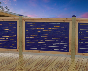 Digital Lines Design Railing Panel Insert