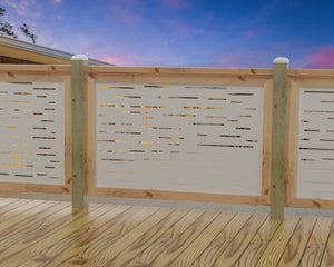 Digital Lines Design Railing Panel Insert