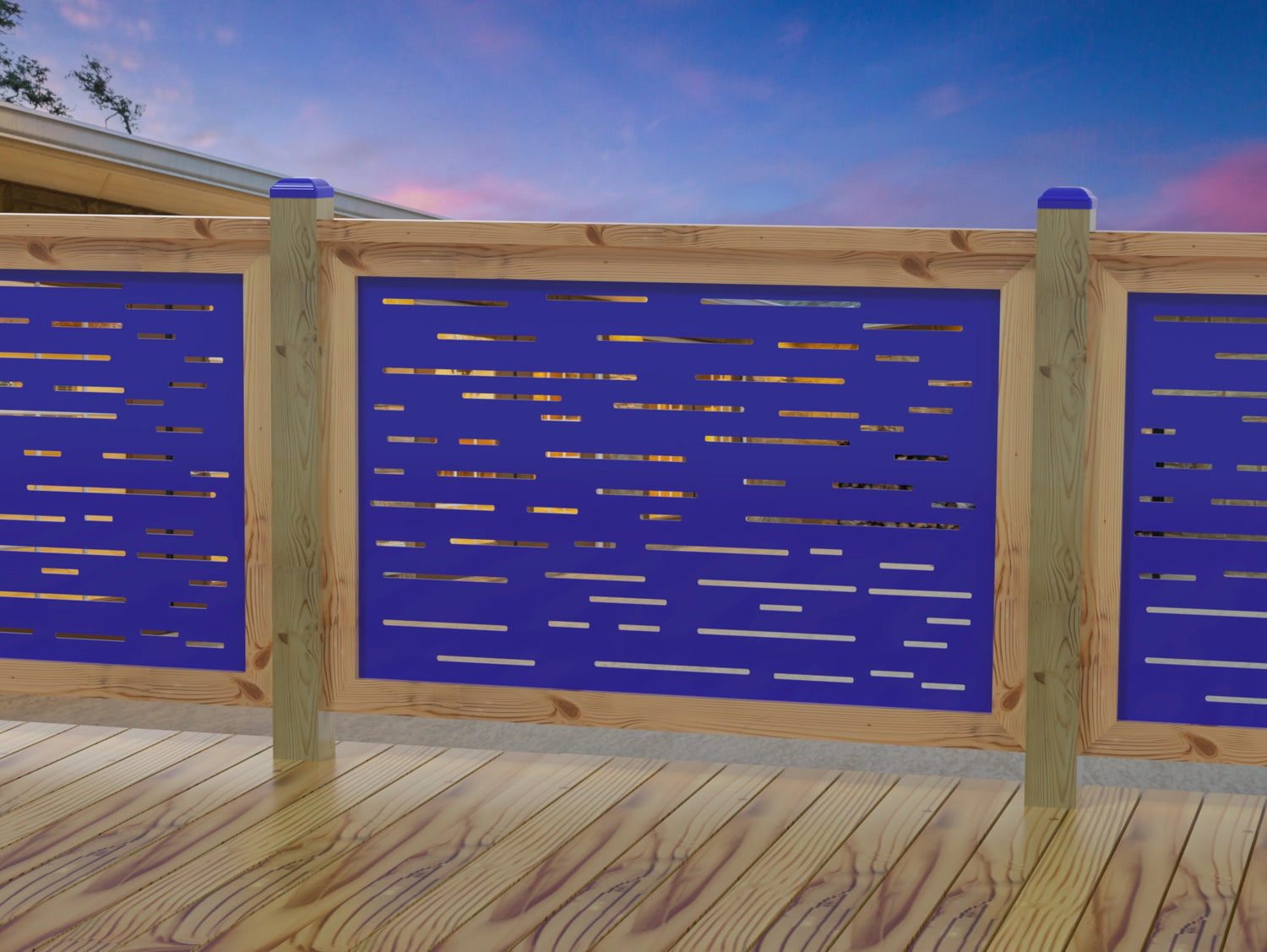 Digital Lines Design Railing Panel Insert