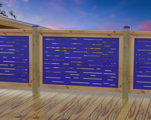 Digital Lines Design Railing Panel Insert