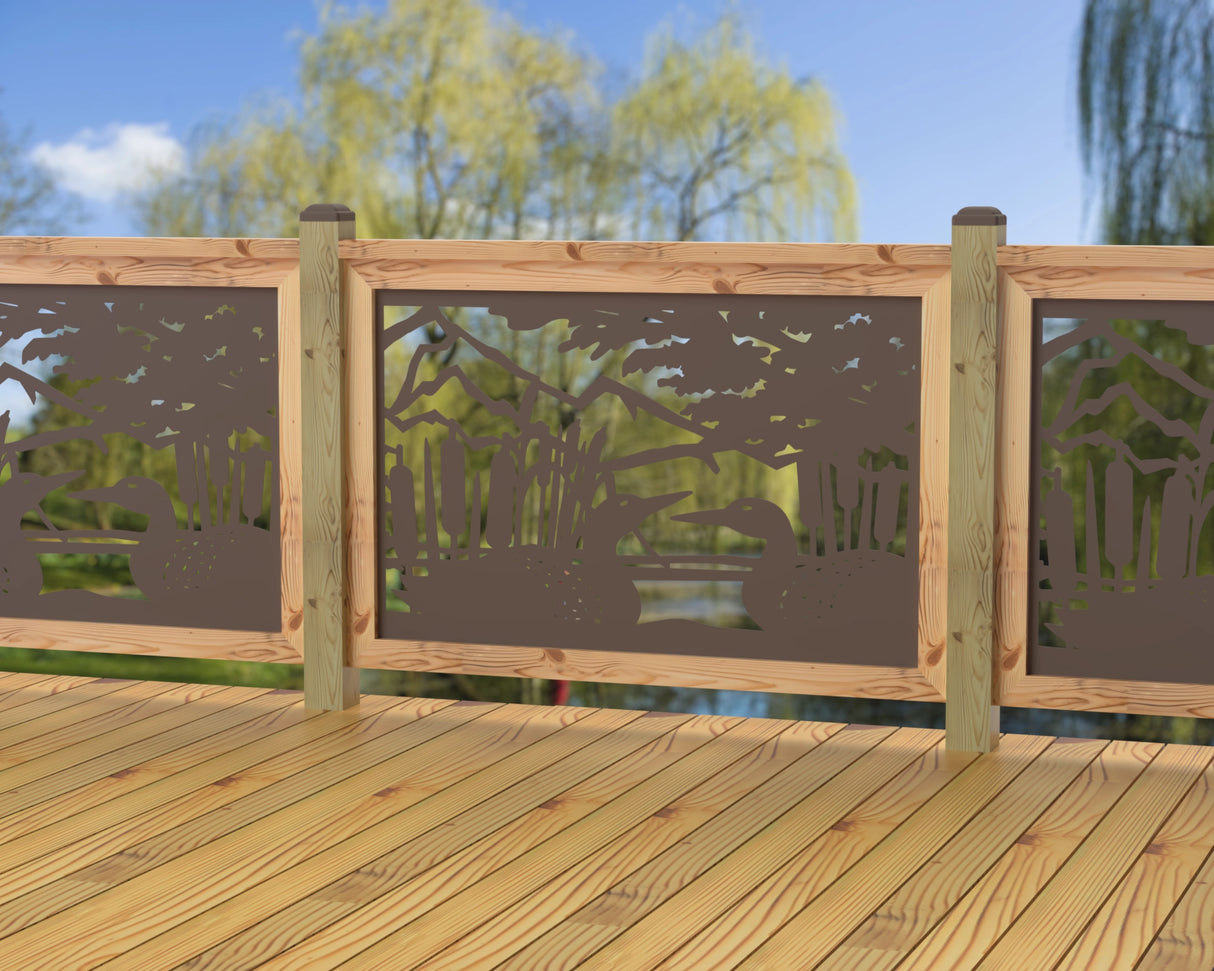 47"x30" - Duck Pond Fence/Gate Panel Insert - Madison Iron and Wood