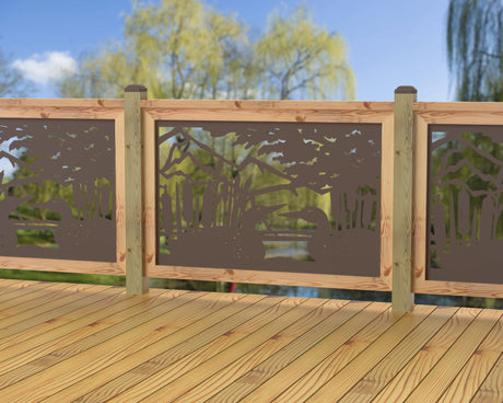 47"x30" - Duck Pond Fence/Gate Panel Insert - Madison Iron and Wood