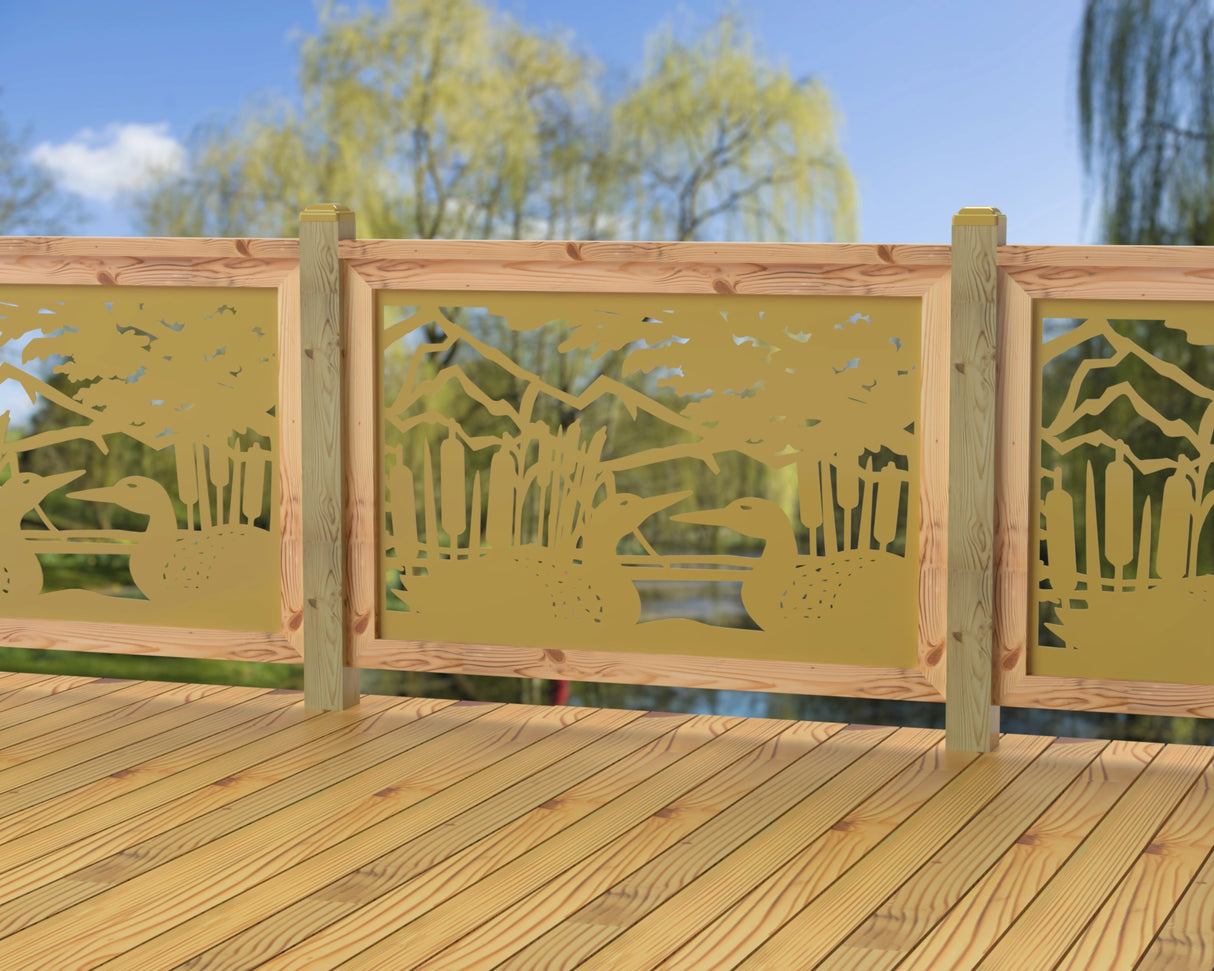 47"x30" - Duck Pond Fence/Gate Panel Insert - Madison Iron and Wood