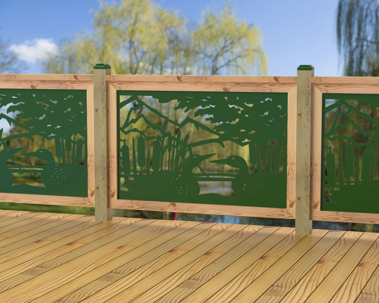 47"x30" - Duck Pond Fence/Gate Panel Insert - Madison Iron and Wood
