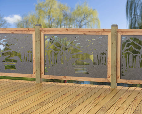 47"x30" - Duck Pond Fence/Gate Panel Insert - Madison Iron and Wood