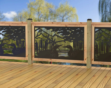 47"x30" - Duck Pond Fence/Gate Panel Insert - Madison Iron and Wood