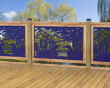 47"x30" - Duck Pond Fence/Gate Panel Insert - Madison Iron and Wood