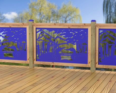 47"x30" - Duck Pond Fence/Gate Panel Insert - Madison Iron and Wood