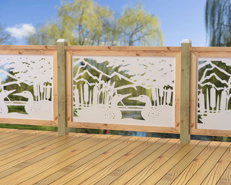 47"x30" - Duck Pond Fence/Gate Panel Insert - Madison Iron and Wood