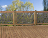 47"x30" - Willow Leaves Fence/Gate Panel Insert - Madison Iron and Wood