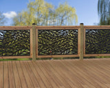 47"x30" - Willow Leaves Fence/Gate Panel Insert - Madison Iron and Wood