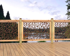 47"x30" - Flowing Leaves Fence/Gate Panel Insert