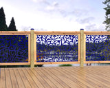 47"x30" - Flowing Leaves Fence/Gate Panel Insert - Madison Iron and Wood