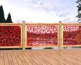 47"x30" - Flowing Leaves Fence/Gate Panel Insert - Madison Iron and Wood